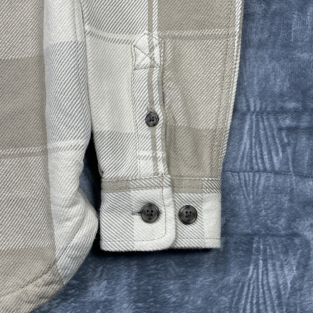 Carhartt Women's Loose Twill Shirt Jacket Shacket Beige Plaid Size XS Cotton NEW - Picture 2 of 6
